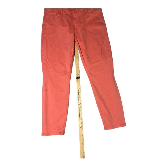 + Jen7 7 For All Mankind Pink Ankle Skinny Jeans Size 16 KD1 - Picture 6 of 6